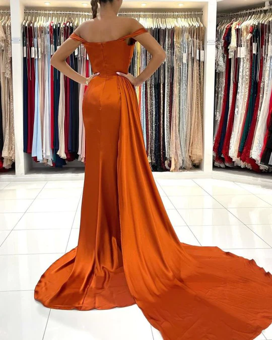 Gorgeous Off-the-Shoulder Mermaid Prom Dress Y168
