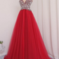 V Neckline Prom Dress Tulle Skirt Evening Dress Graduation Party Dress Formal Dress Dresses For Prom Special Occasion Dress Y792