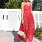 Sexy Prom Dress,Red Prom Dress,Lace Prom Dress,Spaghetti Prom Dress S9183