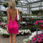Spaghetti Straps Simple Short Homecoming Dress Women's Club Dress Y61