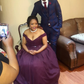 Off-the-Shoulder Sleeveless With Beading Floor-Length Tulle Plus Size Dresses Purple Prom Dress Y1084