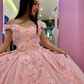 Bling Sequin Sweet 16 Quinceanera Dresses with 3D Applique,New Arrival Ball Gown Y1228