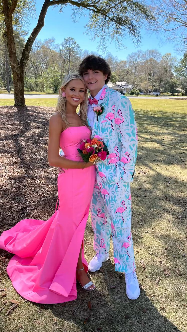 Strapless Pink Mermaid Prom Dress With Side Slit For Senior Girls Prom Y117