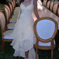 Modest A-line White Evening Dress Charming Formal Gown  Y591