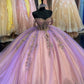 Elegant Off The Shoulder Ball Gown With Appliques ,Princess Dress,Sweet 15 Dress Y1388