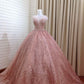 Luxurious Pink Princess Dress Sweet 16 Dress,Pink Ball Gown Y1405