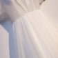 White tulle short homecoming dress s97