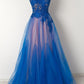 Lace Prom Dresses,Chic Prom Dresses, Sexy Prom Gown,Square Long Prom Dress Y937