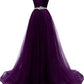 Women's A-line Tulle Prom Dresses Off the Shoulder Formal Evening Dress  Y877
