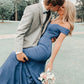 Elegant Off The Shoulder Mermaid Long Prom Dress,Charming Formal Gown Y1112
