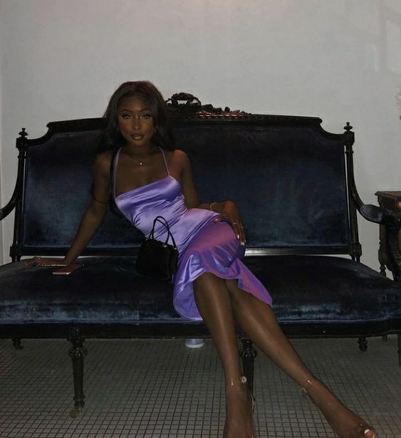 Purple Sleeveless Midi Length Prom Dress,Sexy Party Dress Y815