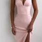 Spaghetti Straps Black /Royal Blue /Pink /White/ Red Simple Prom Dress With Split S26644