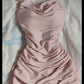 Glitter Pink Bodycon Dress Sexy Club Dress Pink Mini Homecoming Dress  Y680